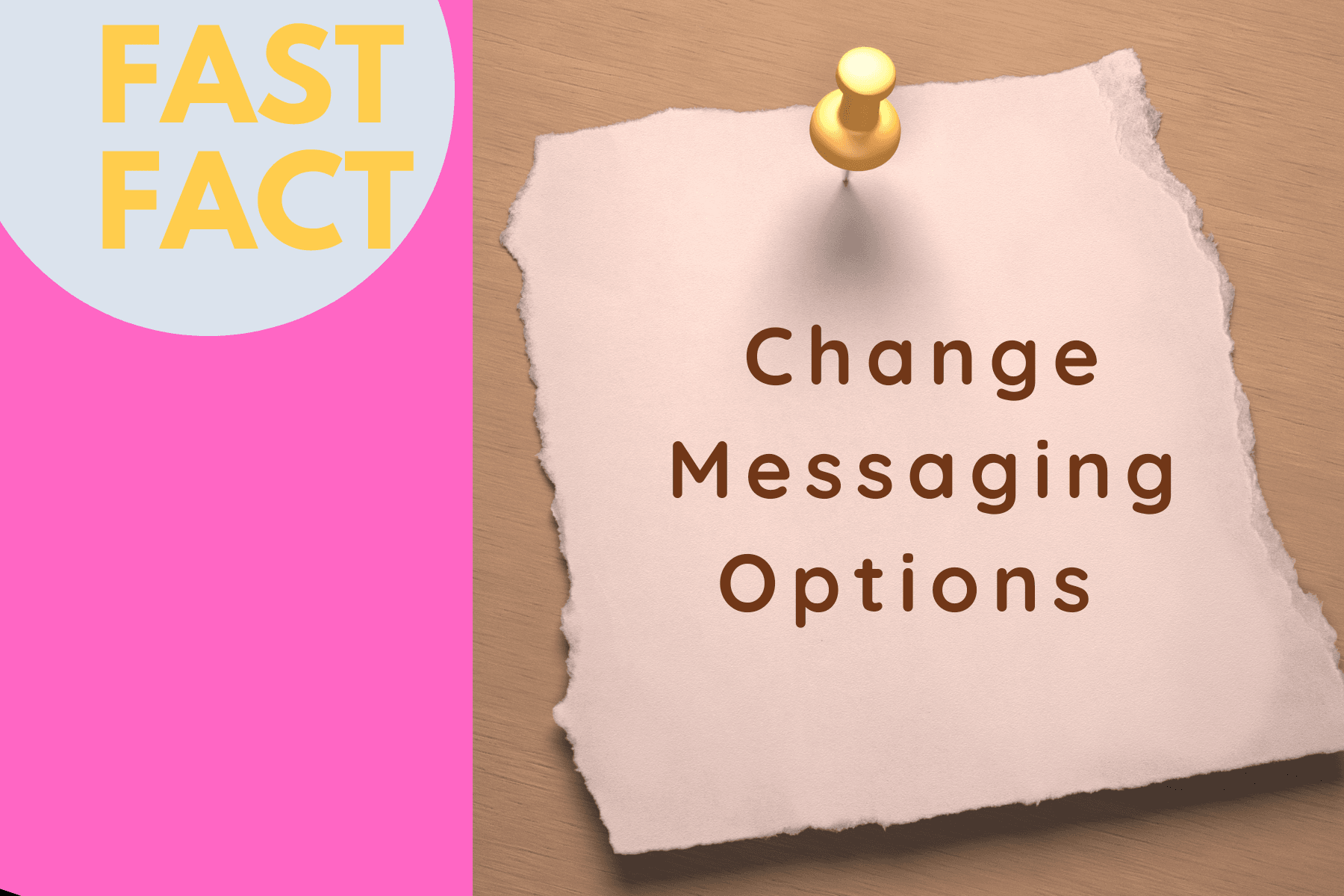Fast Fact Messaging Options