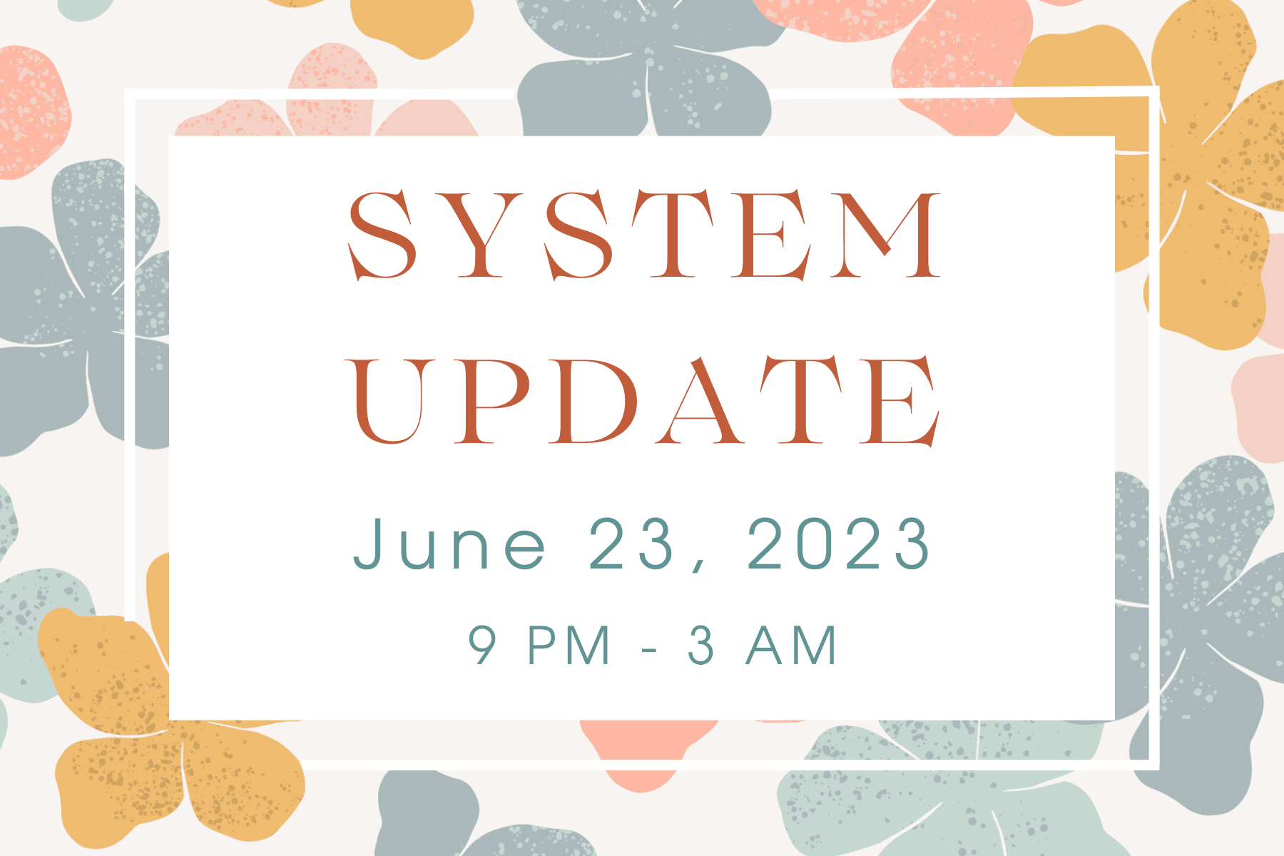 Library System Update, June 23, 9 PM - 3 AM
