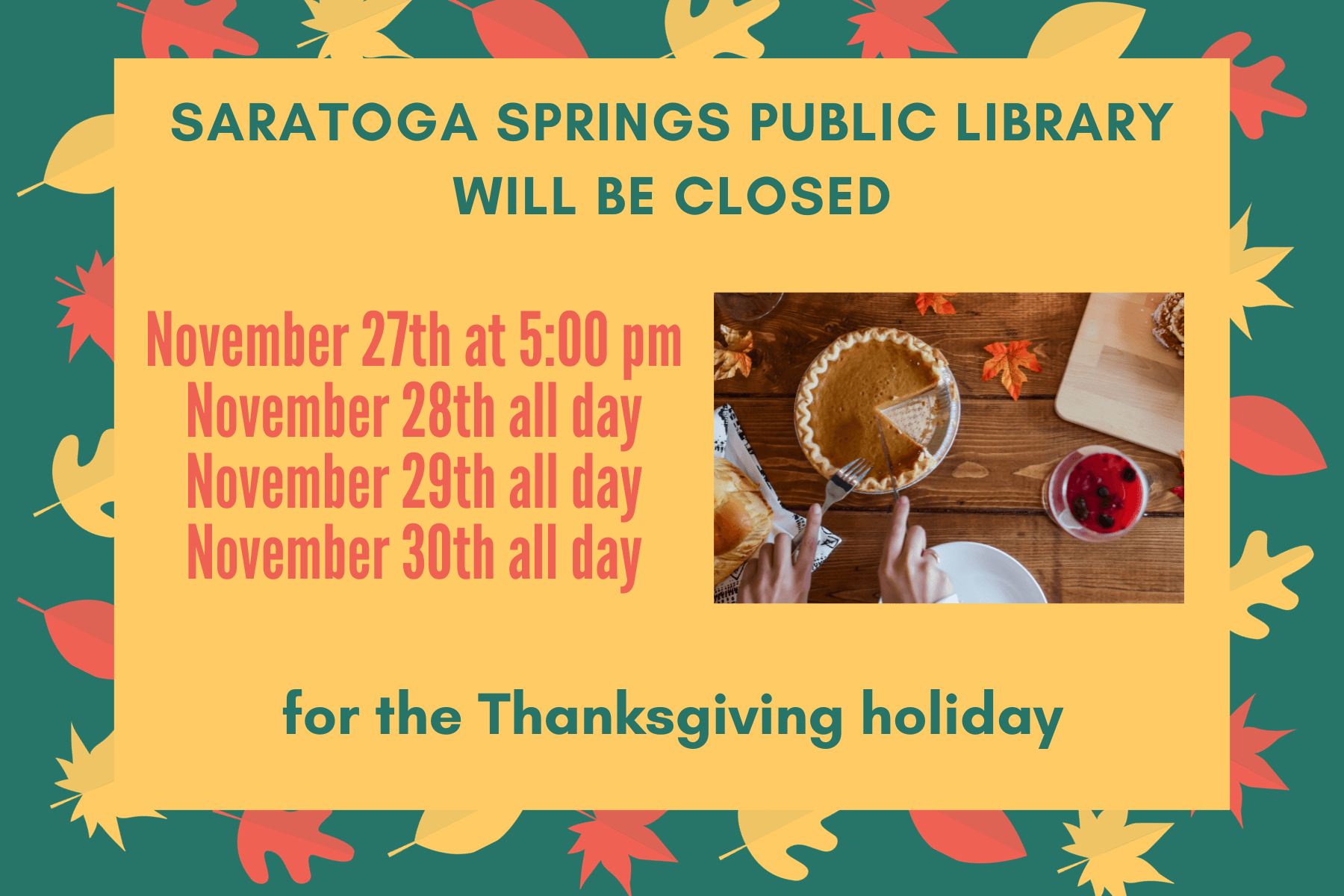 nov thanksgiving closures