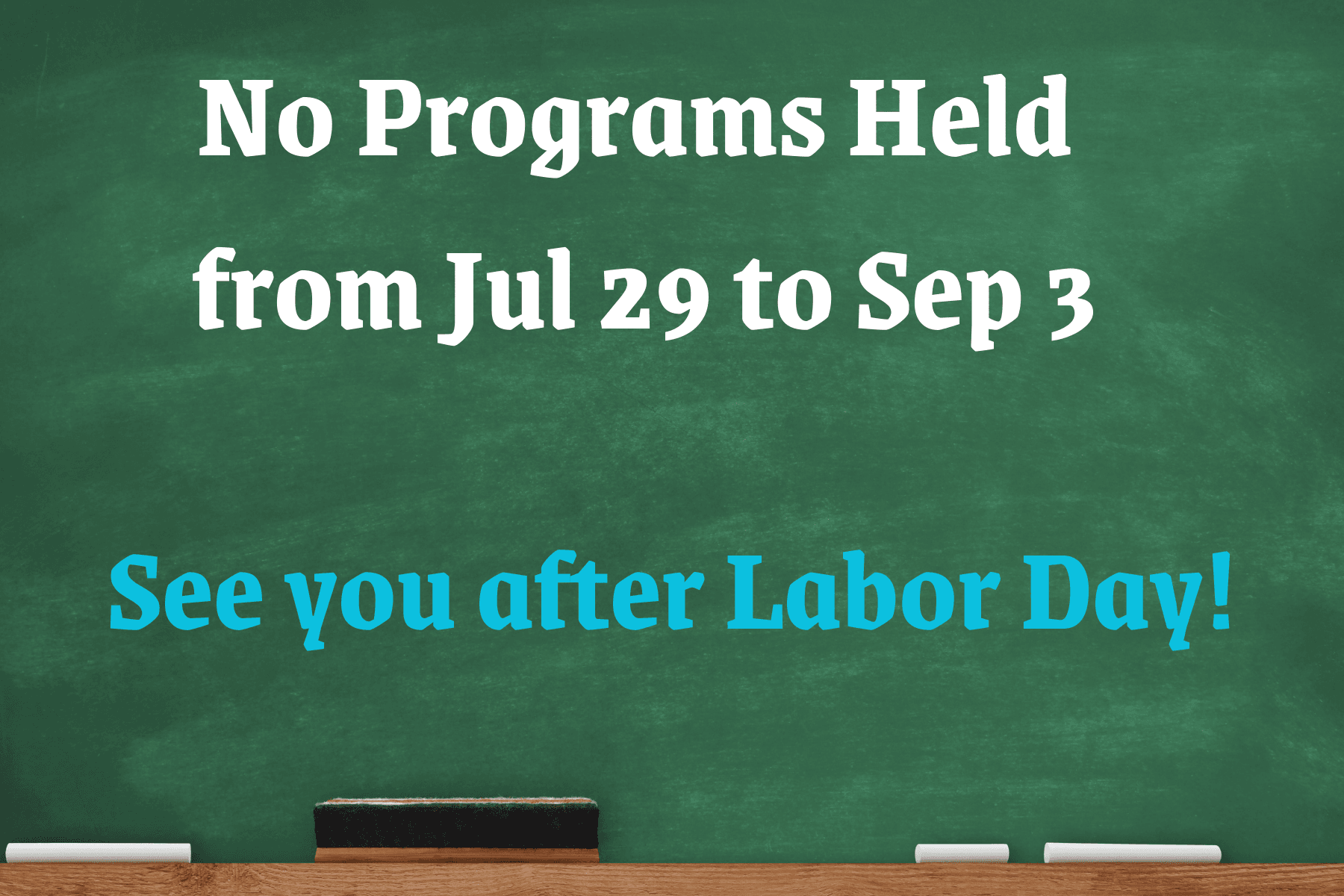 Prep for School Year Break