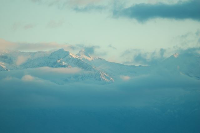 Mountain Range in Cloud