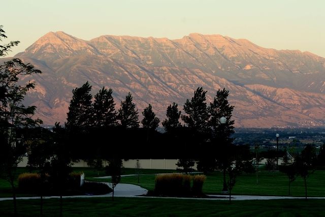 Mountain Range Overlooking Saratoga Springs