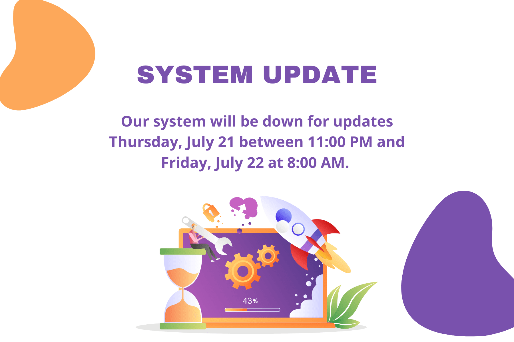 System Update Instagram Post (1800 x 1200 px)