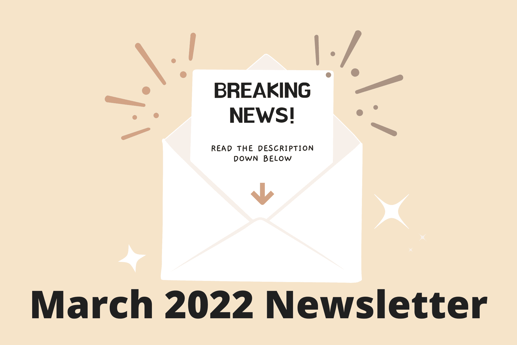 Beige Illustration Breaking News Announcement Instagram Post (1800 x 1200 px)