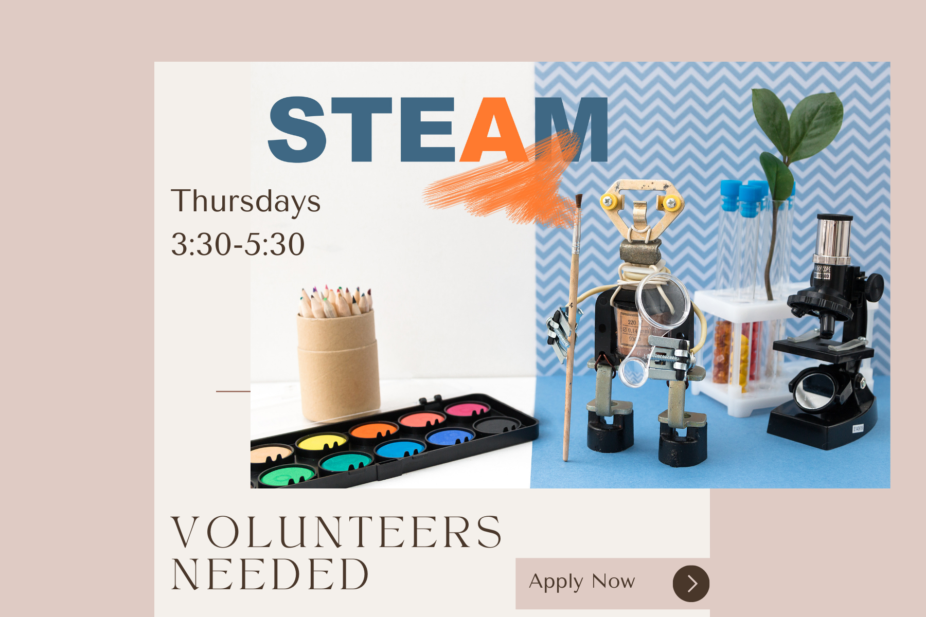 Pink Beige Calling Volunteers Reminder Instagram Post