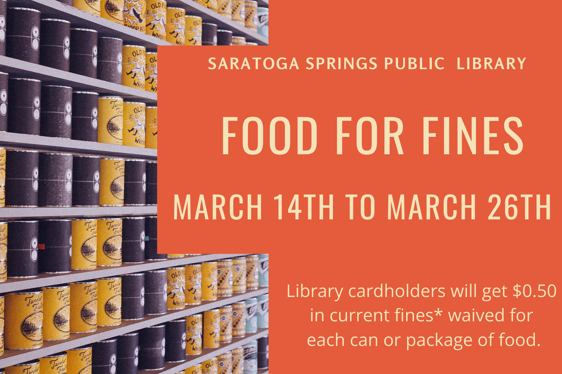 Food For Fines news flash