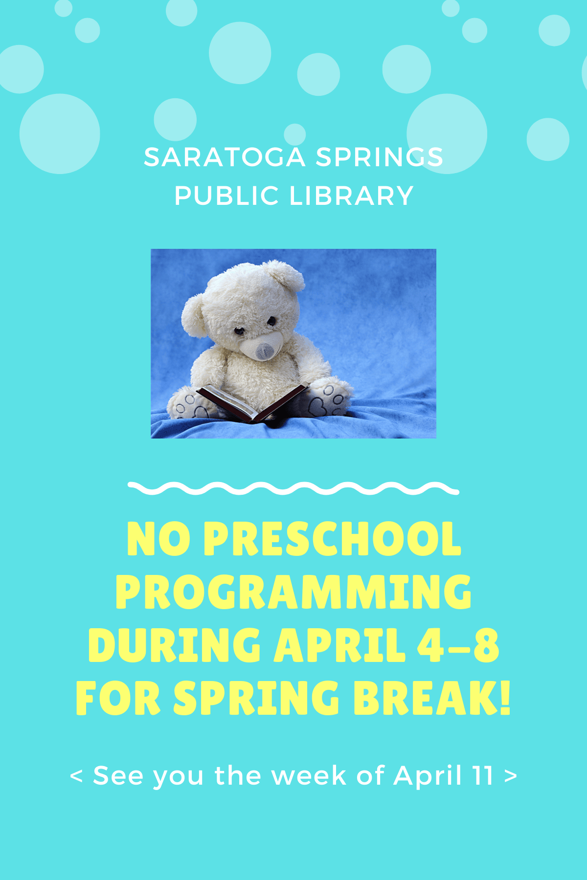 spring break no programming