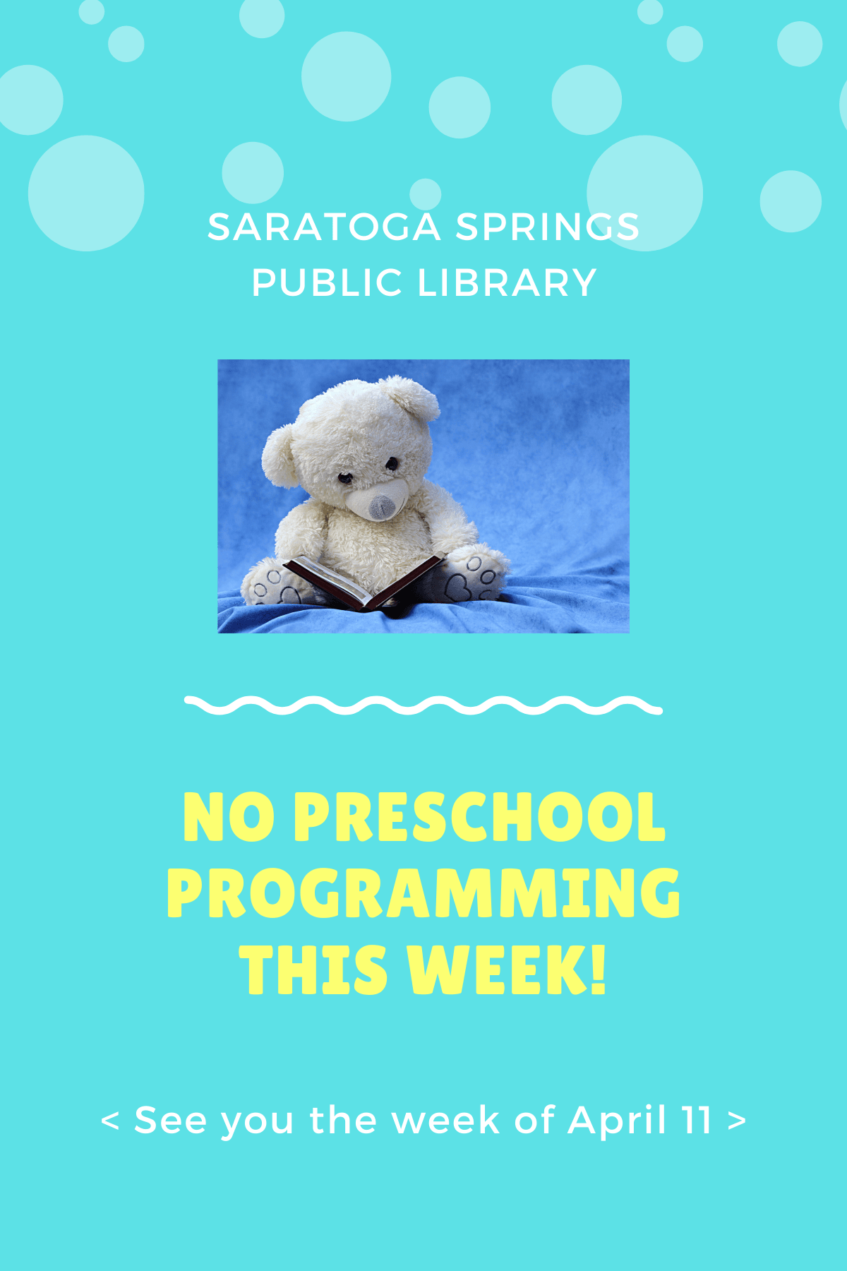 spring break no programs