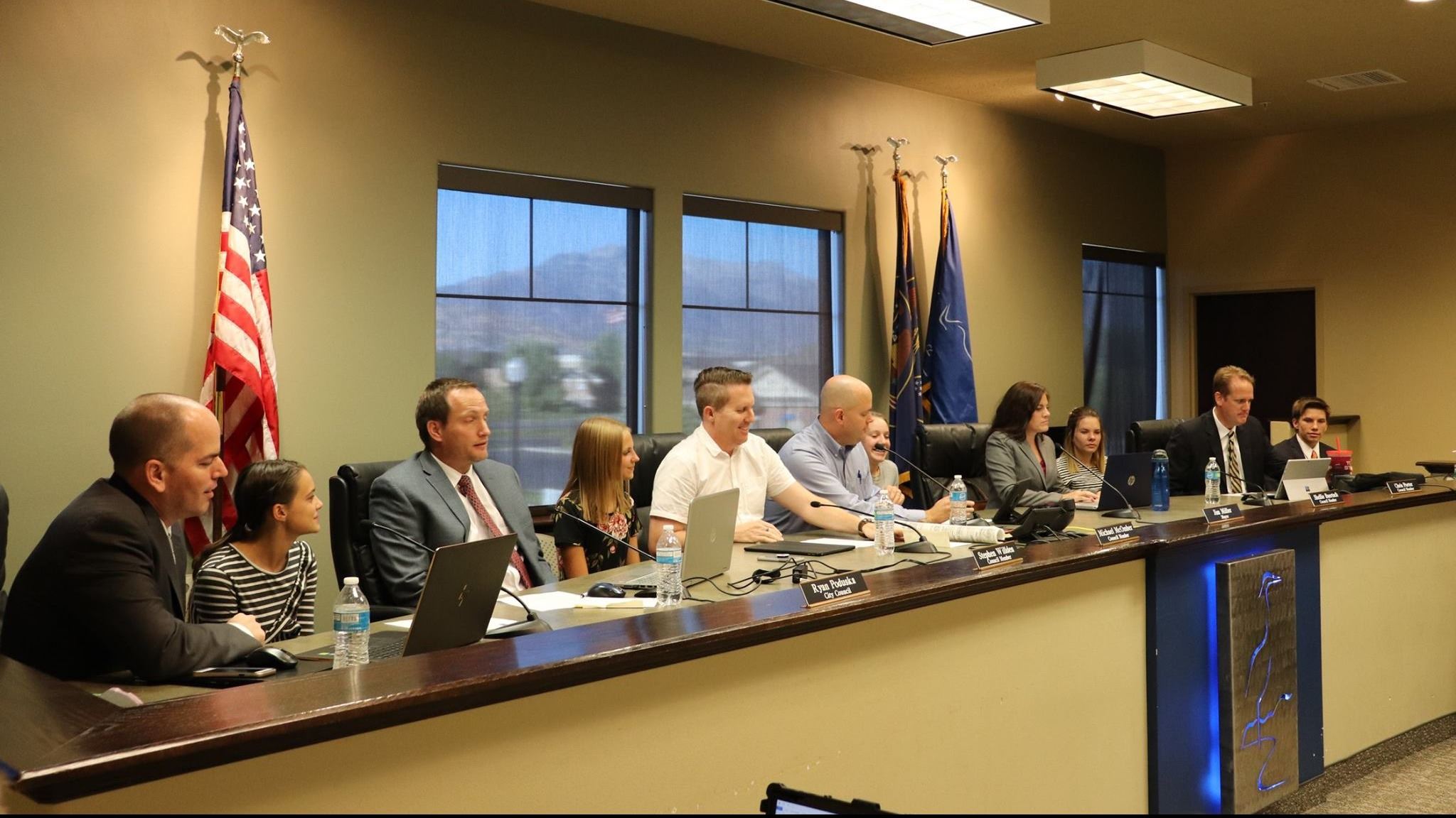 Youth City Council Leading a City Council Meeting