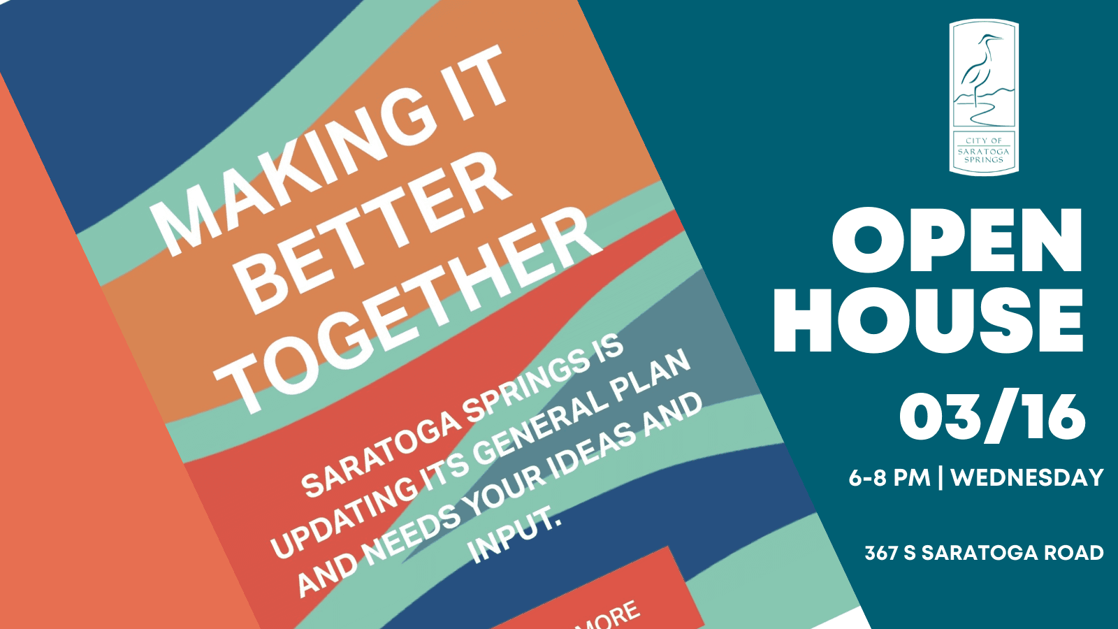 General plan open House Advertisement